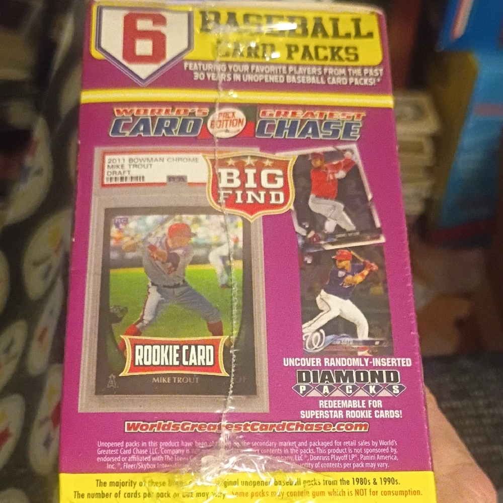 World's Greatest Chase Baseball Card Packs Edition Brand New Shirked Wrapped - Picture 10 of 14